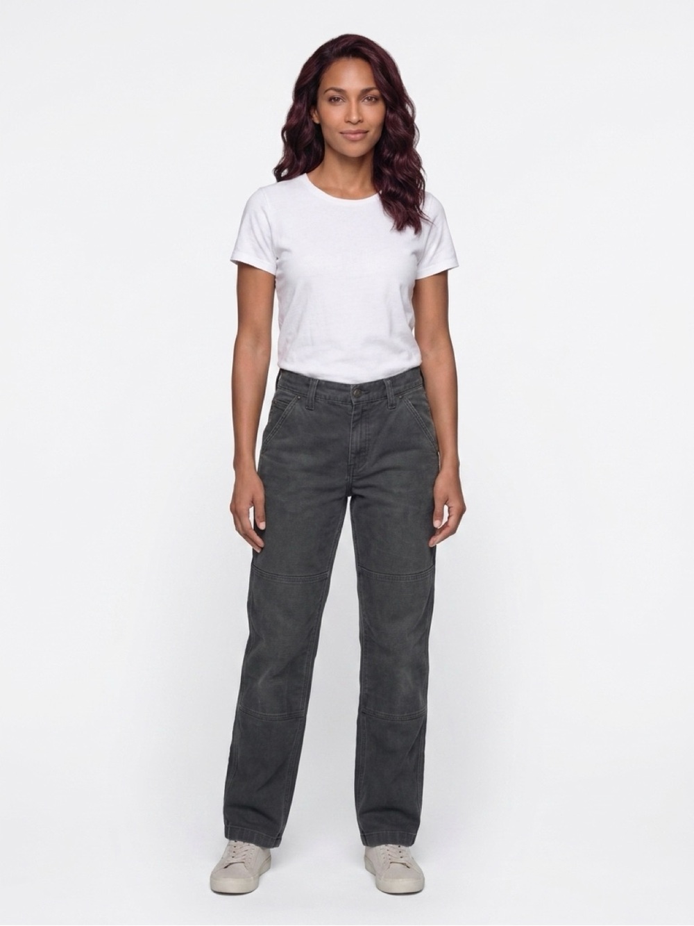 Patagonia Women's Straight-Leg Jeans in Charcoal Gray